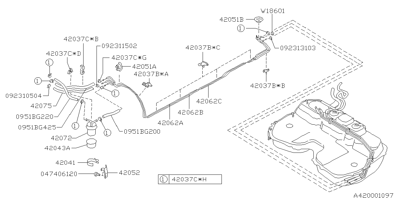 Subaru 42038FC000 Hose Clamp