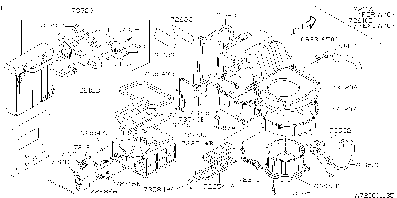 Subaru 73542FC020 Clip