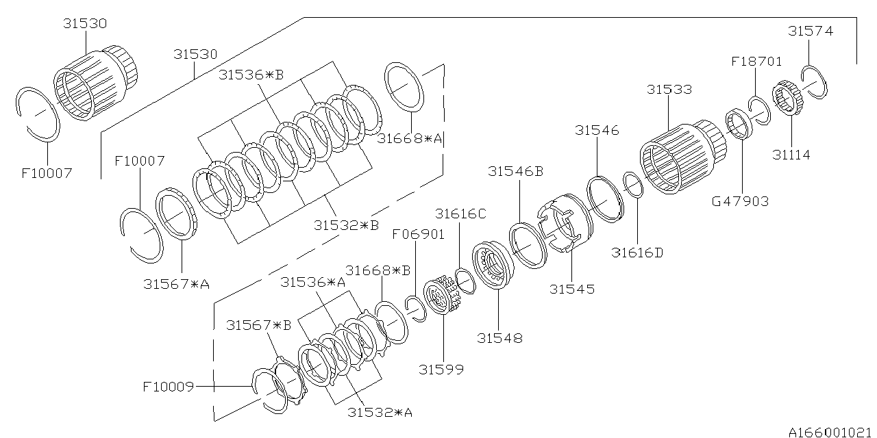 Subaru 31532AA111 Plate Assembly Drive