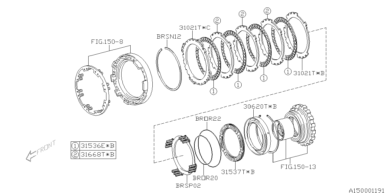 Subaru 30098AB300 FLANGE Brake NO.2