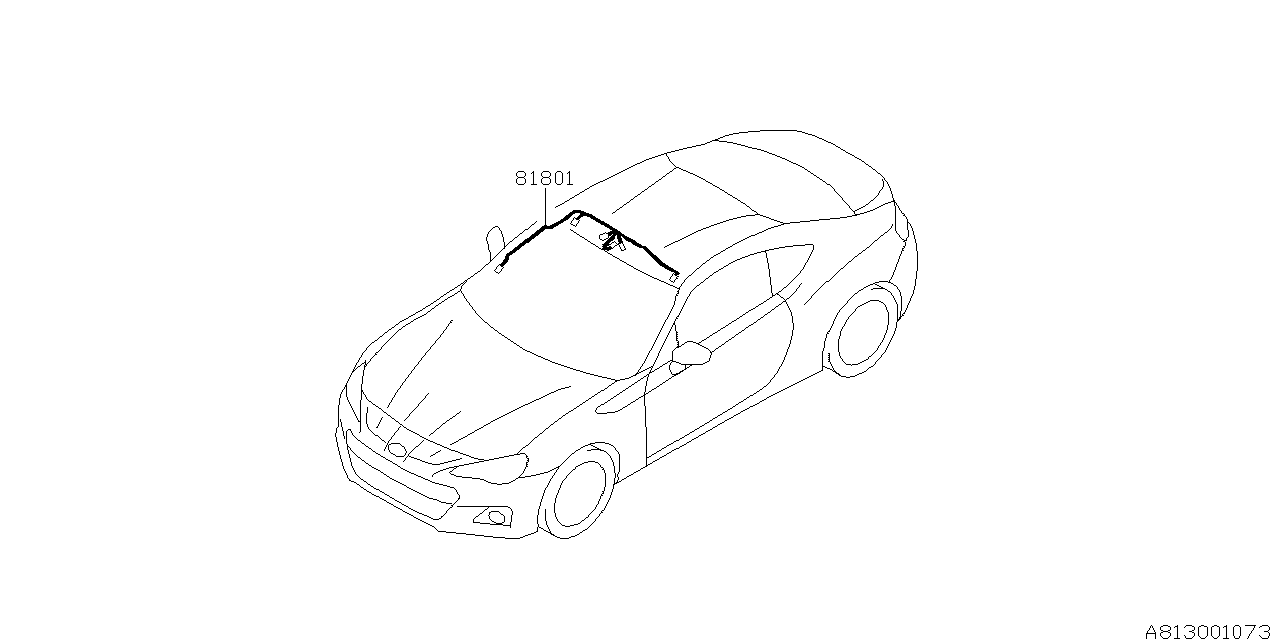 Subaru 81801CA080 Cord Roof RH