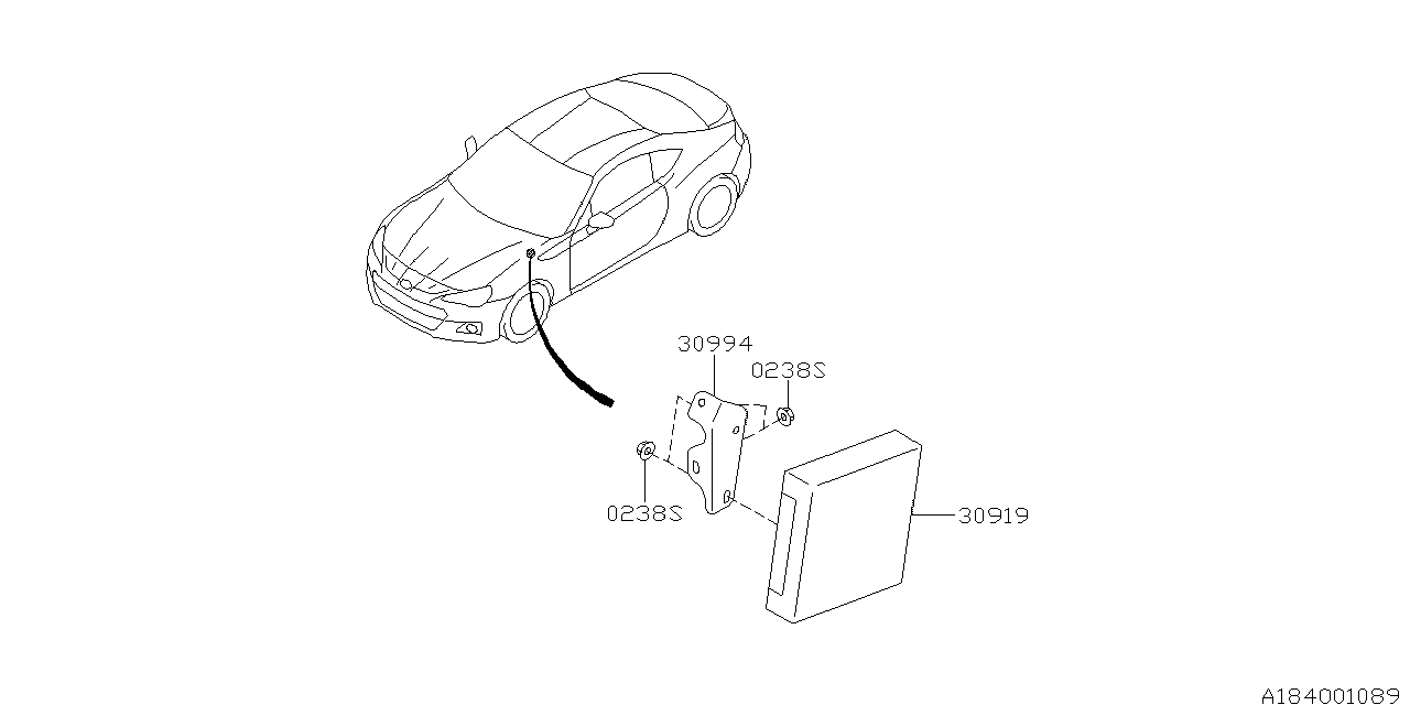 Subaru 30919JB120 Unit-At Control