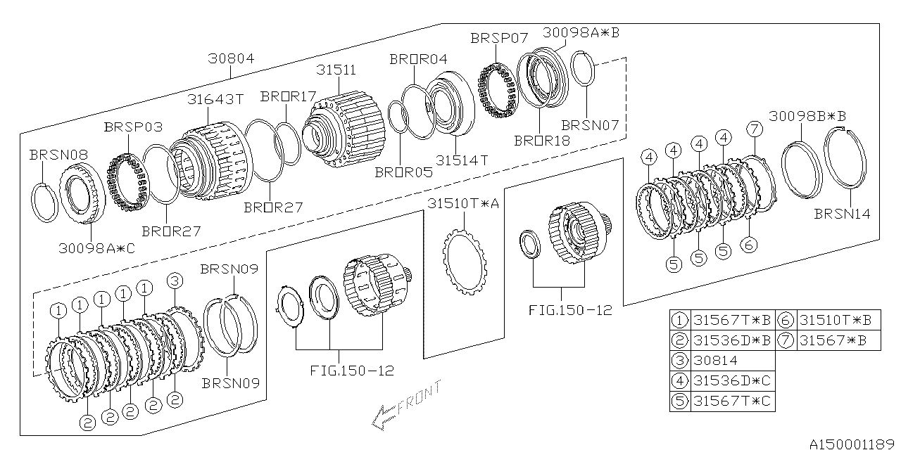 Subaru 17006AA040 Ring O