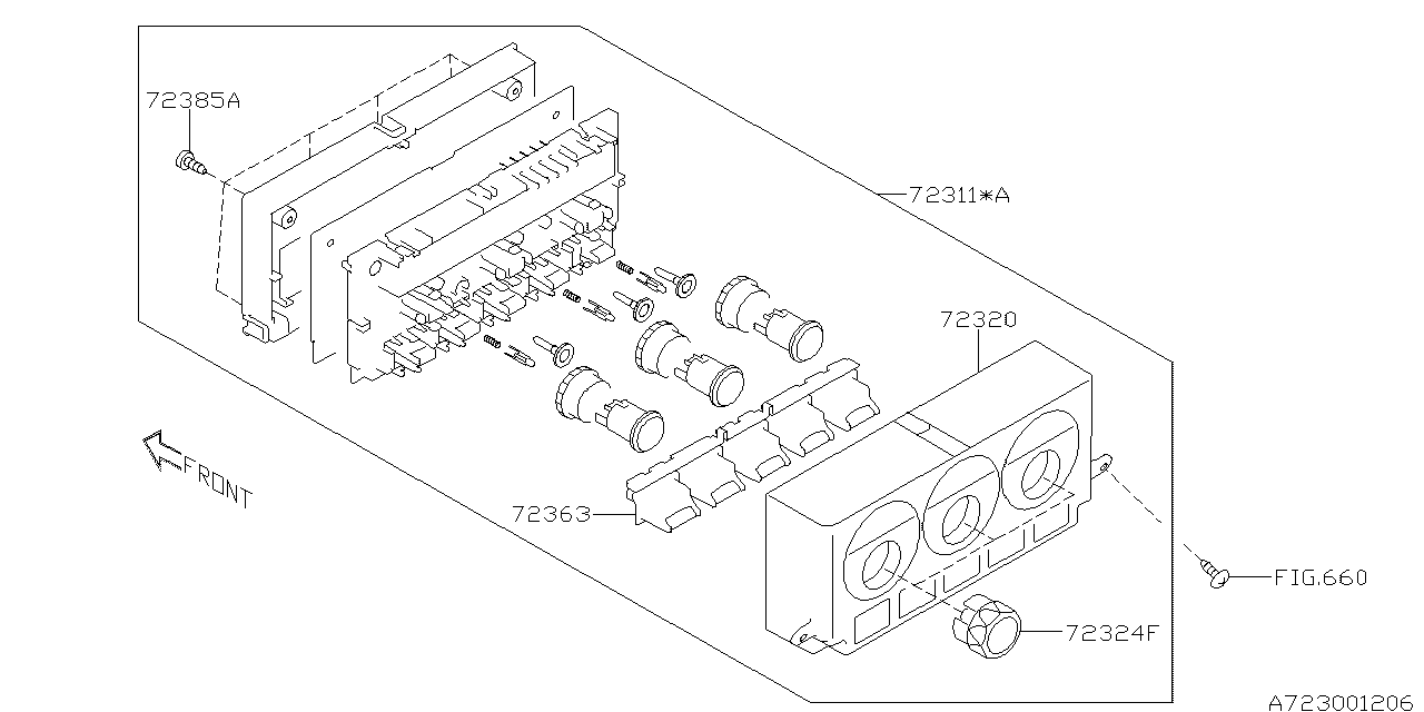 Subaru 72324CA010 Dial