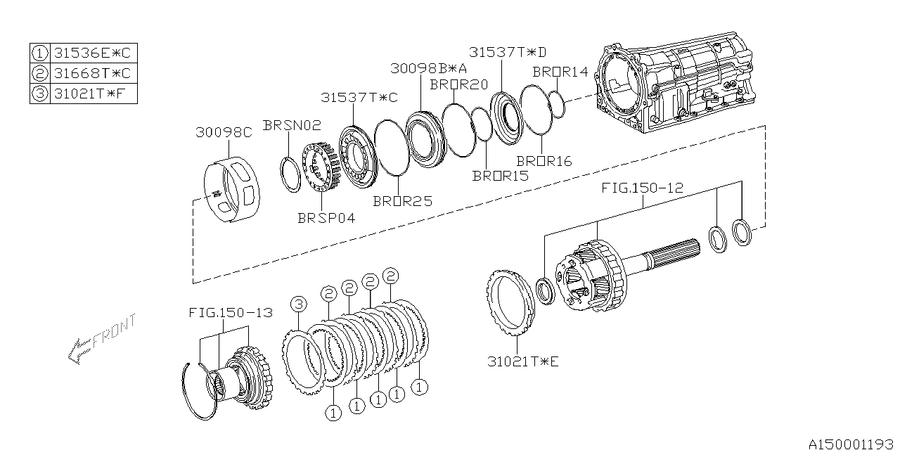 Subaru 30098AC160 Disc Brake NO. 4