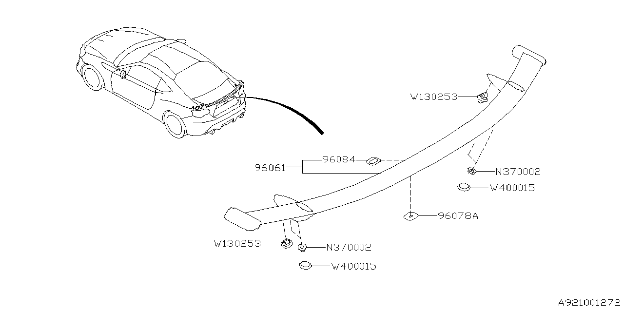 Subaru 96084CA000 SPACER