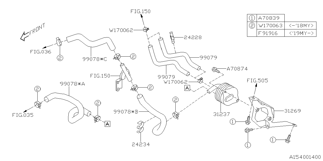 Subaru 24234AA410 Clip NO5