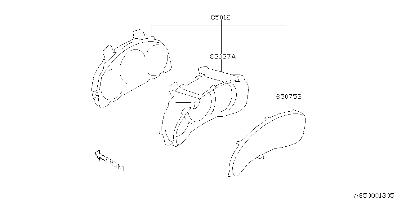 Subaru 85057CA020 Visor Combination Meter