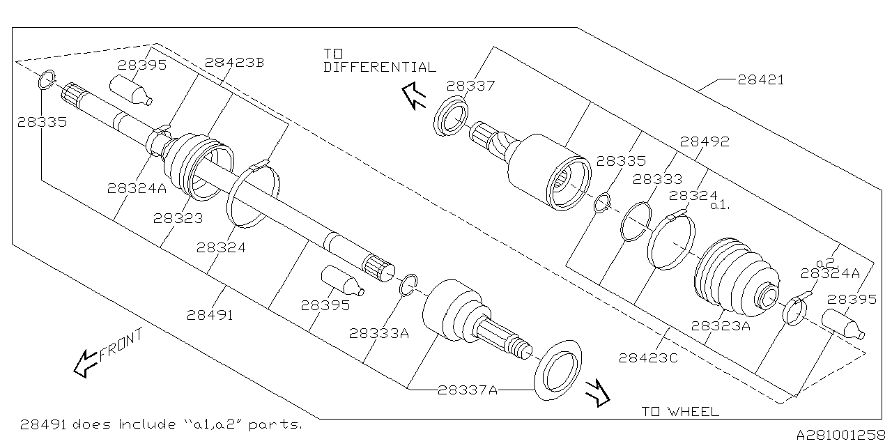 Subaru 28424FJ000 BOOTBAND Clamp