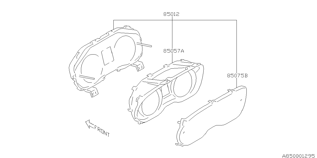 Subaru 85075FJ020 Glass Meter