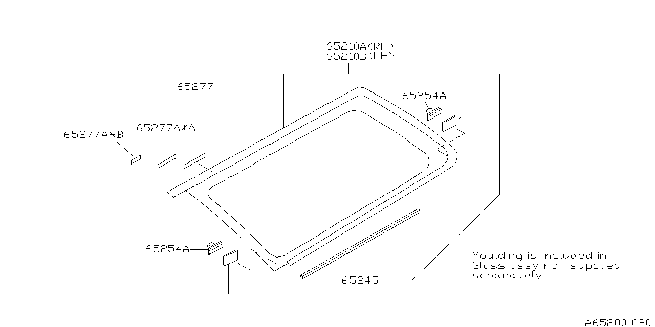 Subaru 65277AE07A Seal Packing