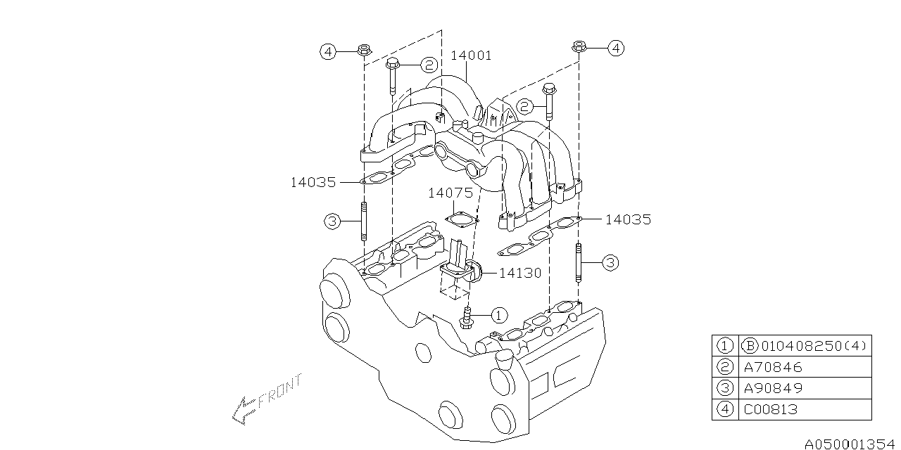 Subaru 14130AA030 Valve Assembly-Intake Con