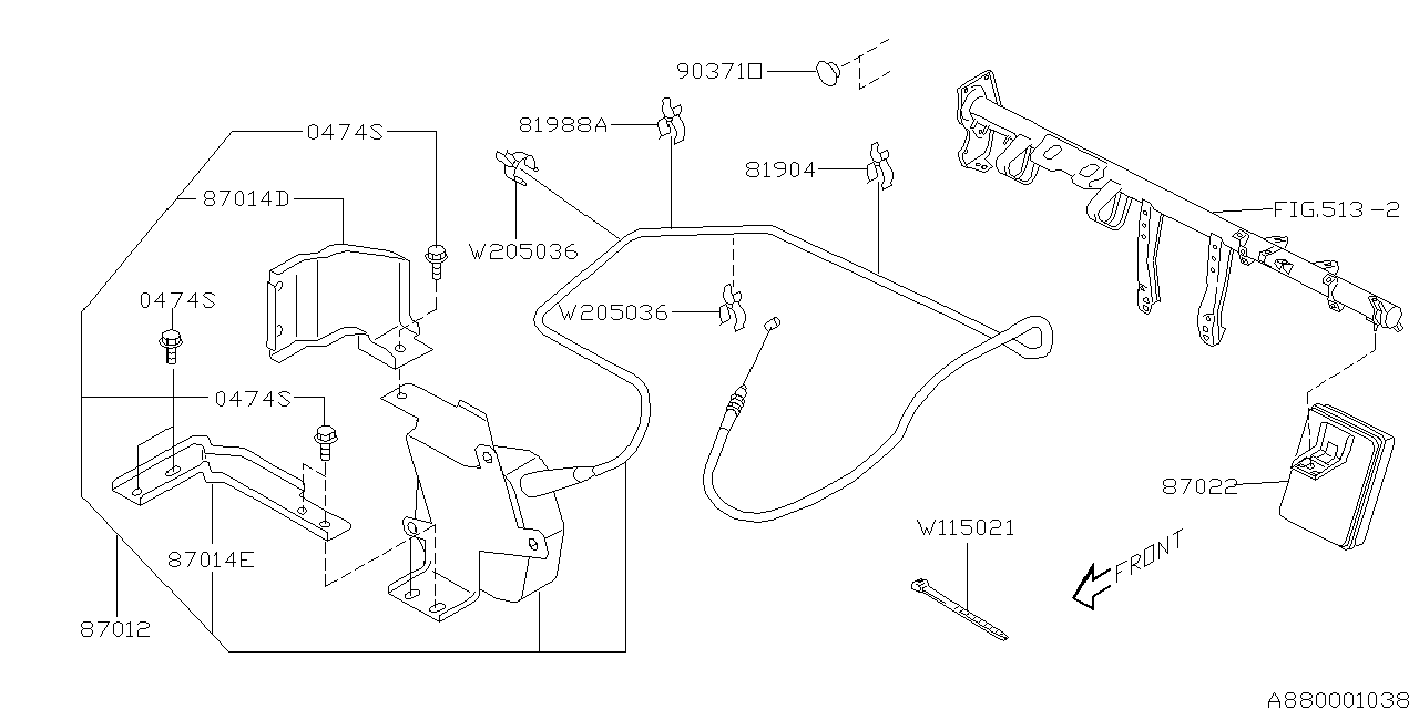 Subaru 81904AE130 Clamp