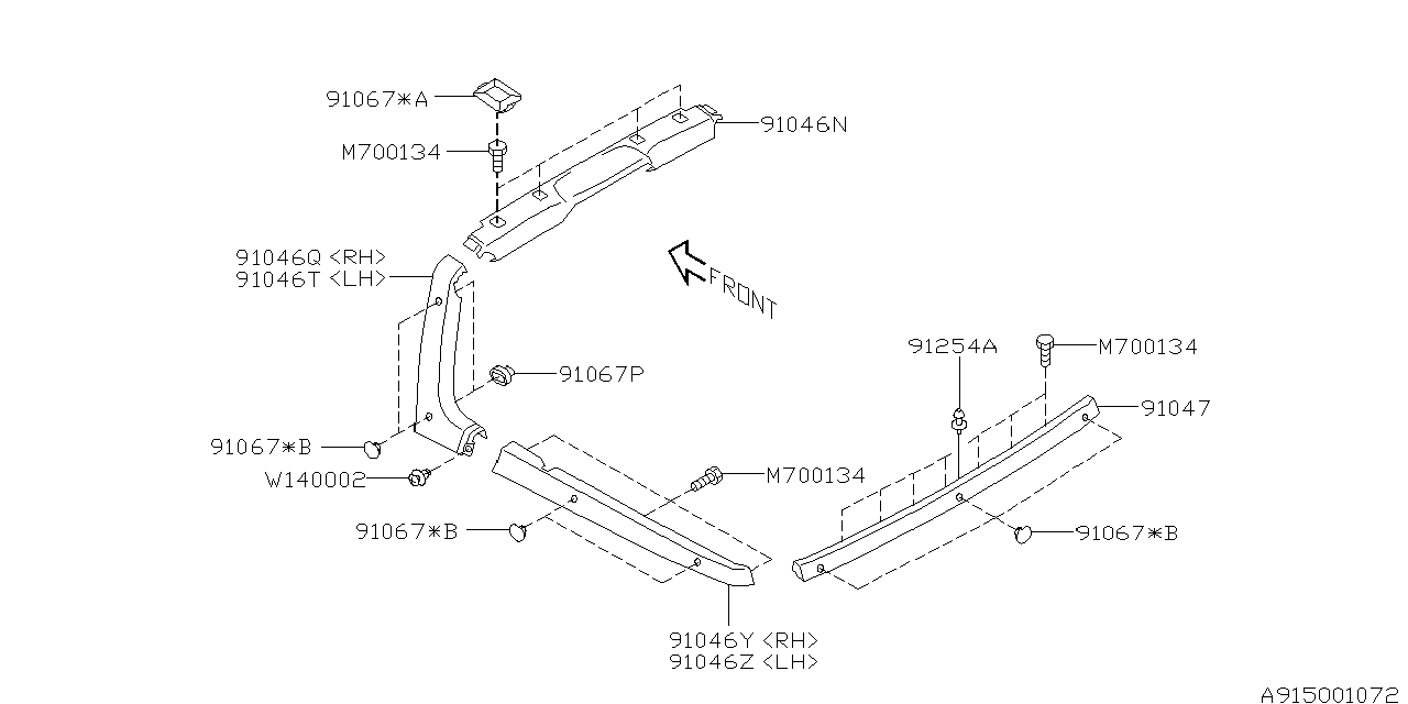 Subaru 91254AE02A STRIKER Rear HBC