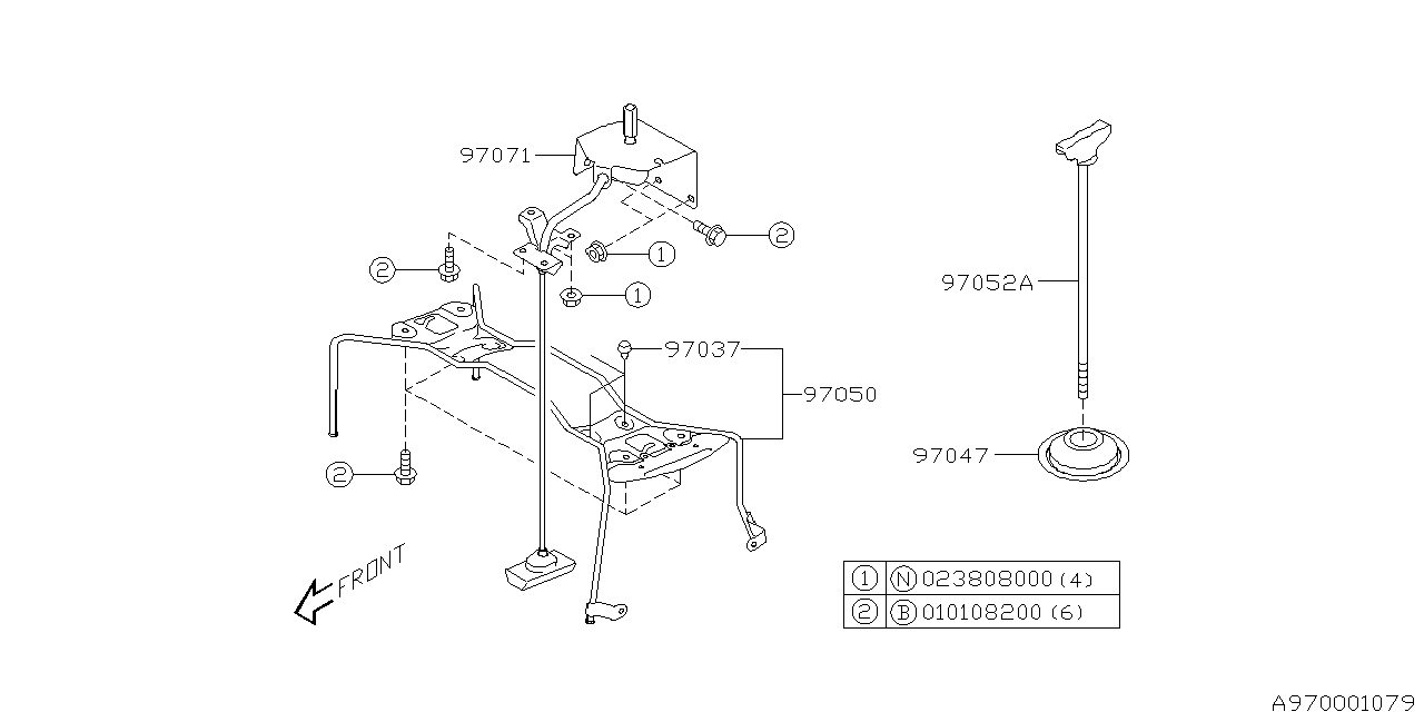 Subaru 97050AE00A Sp Wheel Guide Assembly