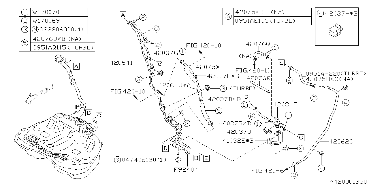 Subaru 42037AE220 Clamp