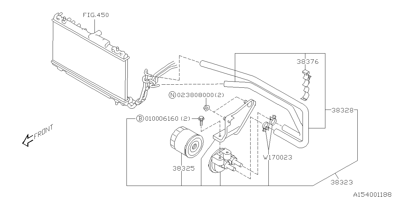 Subaru 38376AA000 Clamp-A.T.F.HOSE