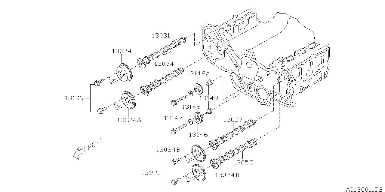 Subaru 13148AA000 Plate-IDLER SPROCKET