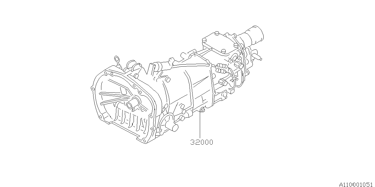 Subaru 32000AE520 Trans Assembly Mt