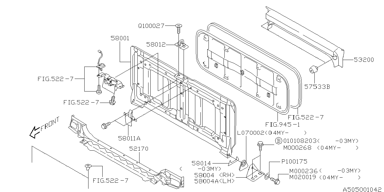 Subaru 901000268 FLANGE Bolt