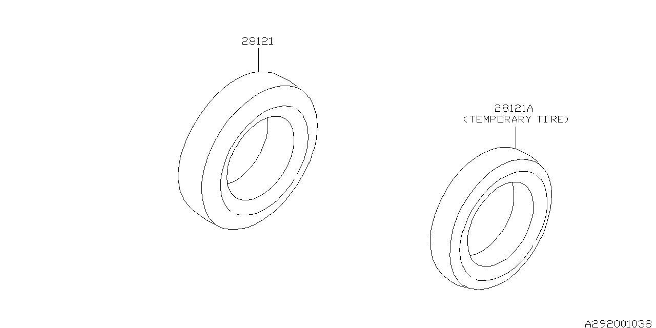 Subaru 28121AE05A Tire