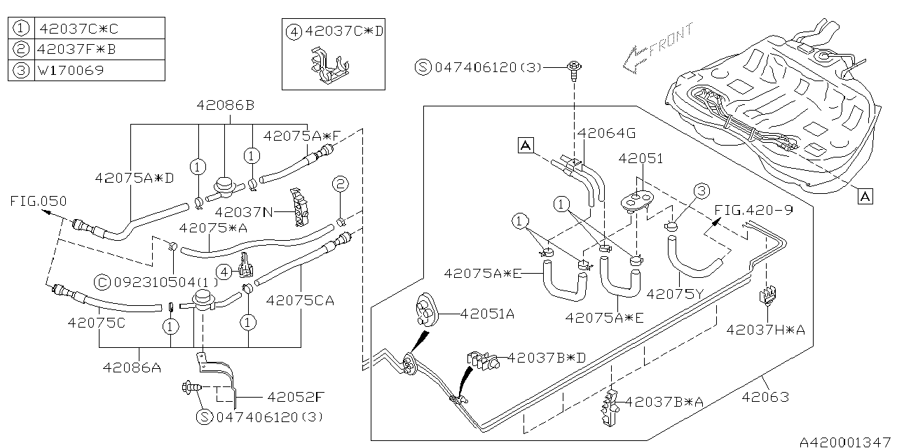 Subaru 42037AE240 Clamp Hose