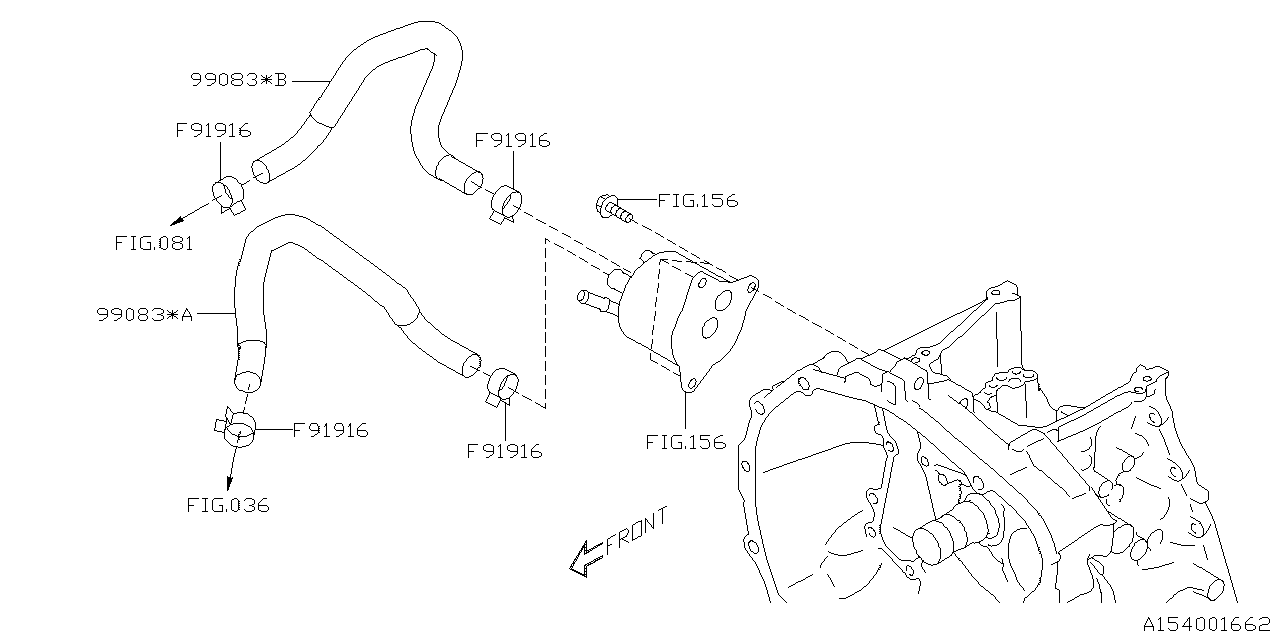 Subaru 99083AA700 Hose COMPL-Water