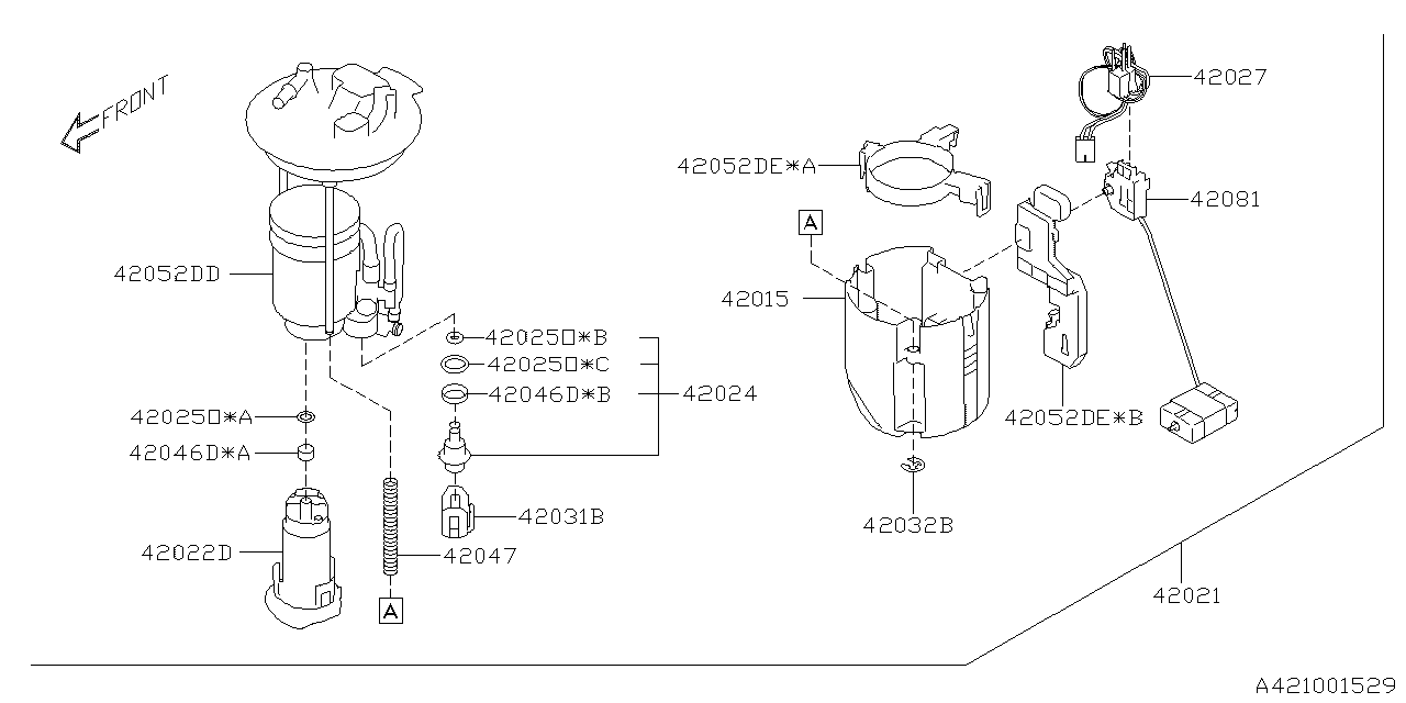 Subaru 42052FL700 BRKT Pump