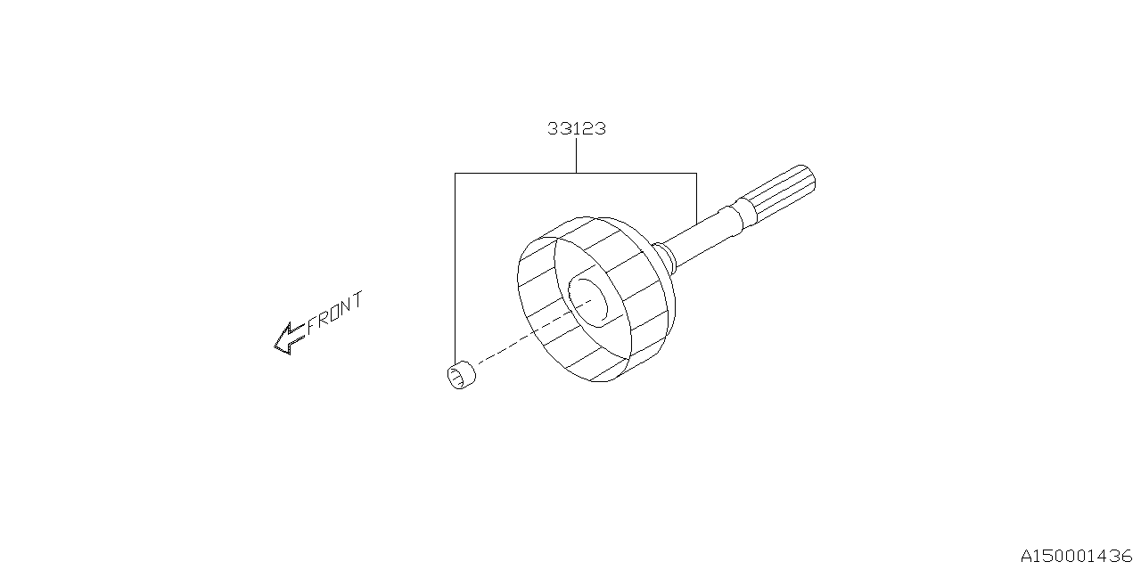 Subaru 33123AA420 SAFT Cp Rr Drive