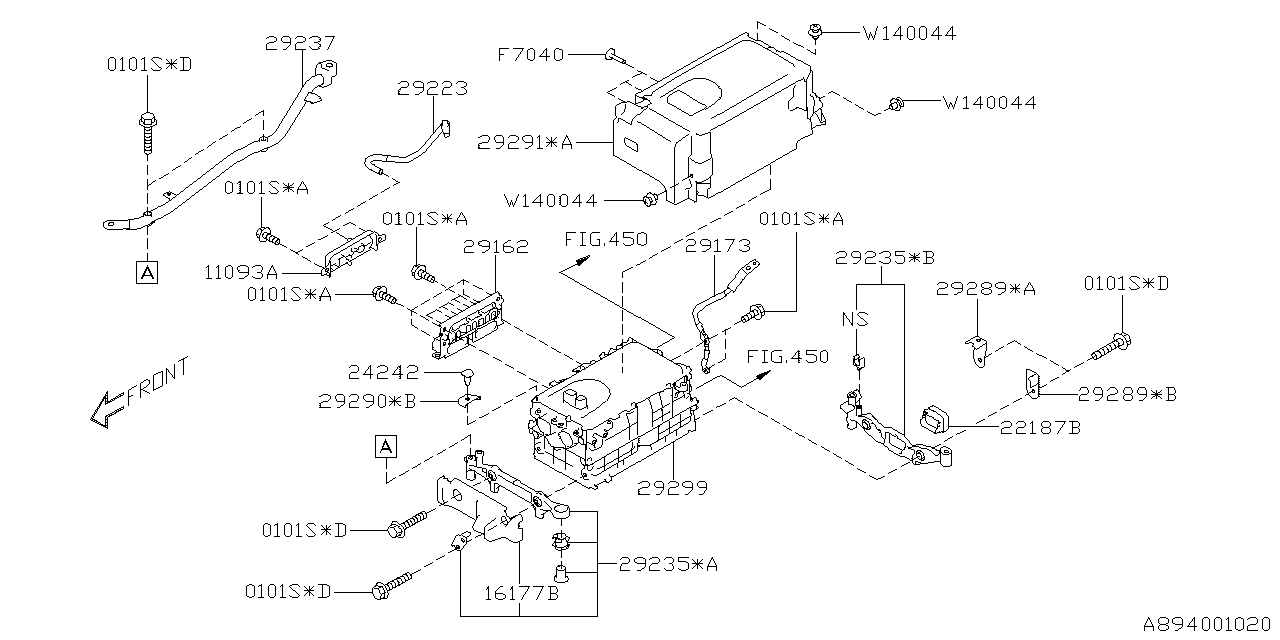 Subaru 29162AA030 Connector-Hv