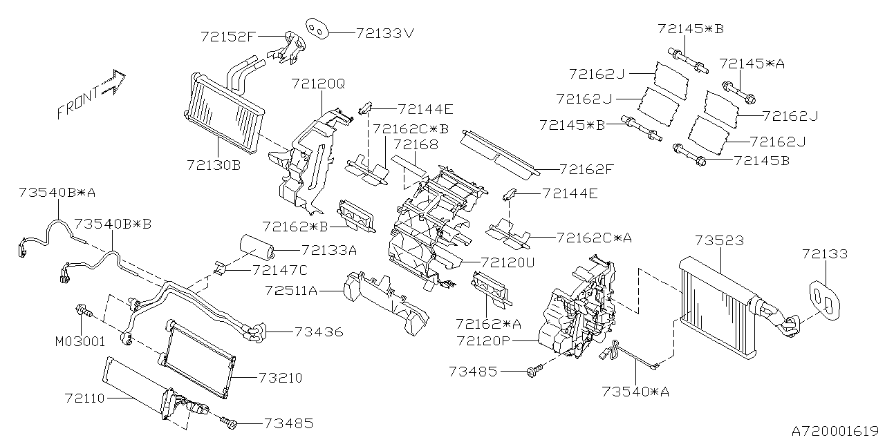 Subaru 72152FL510 Bracket