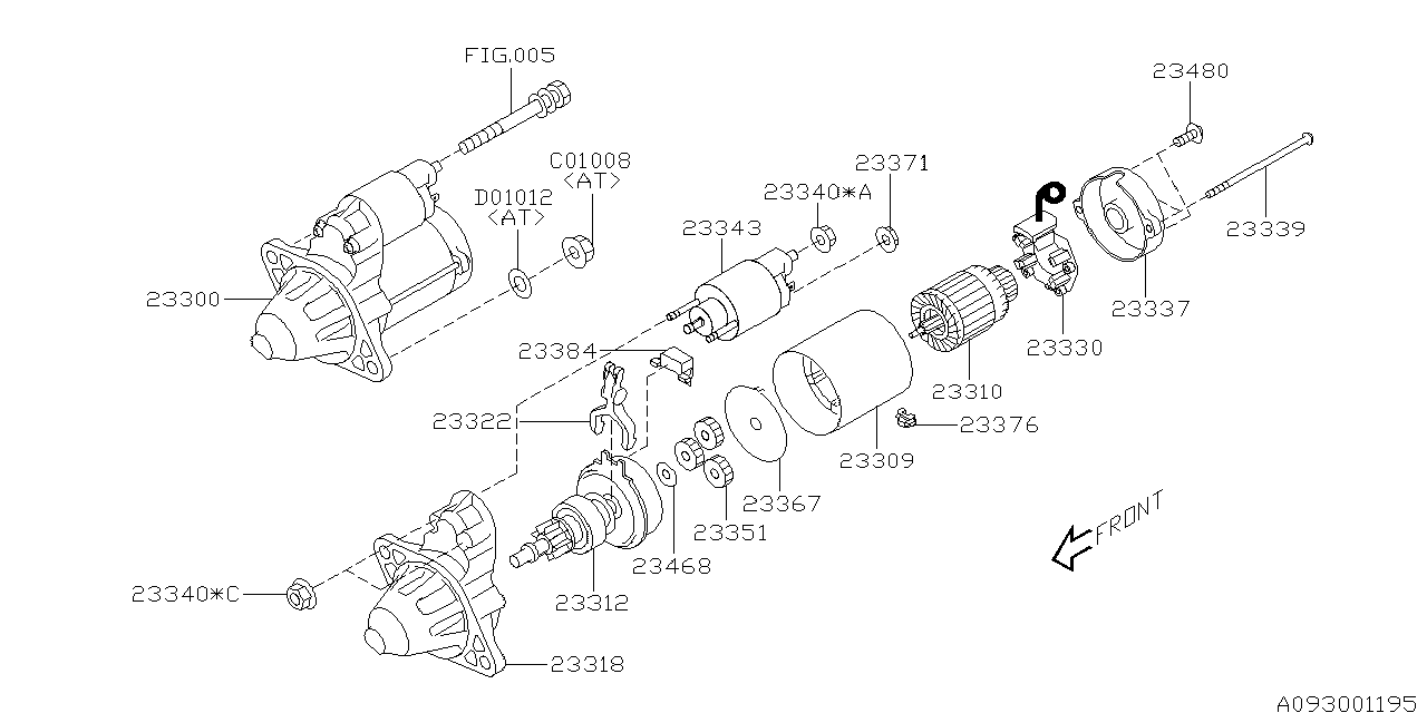 Subaru 23318AA25A HSG Assembly-Starter