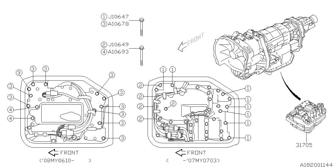 Subaru 808106470 Bolt