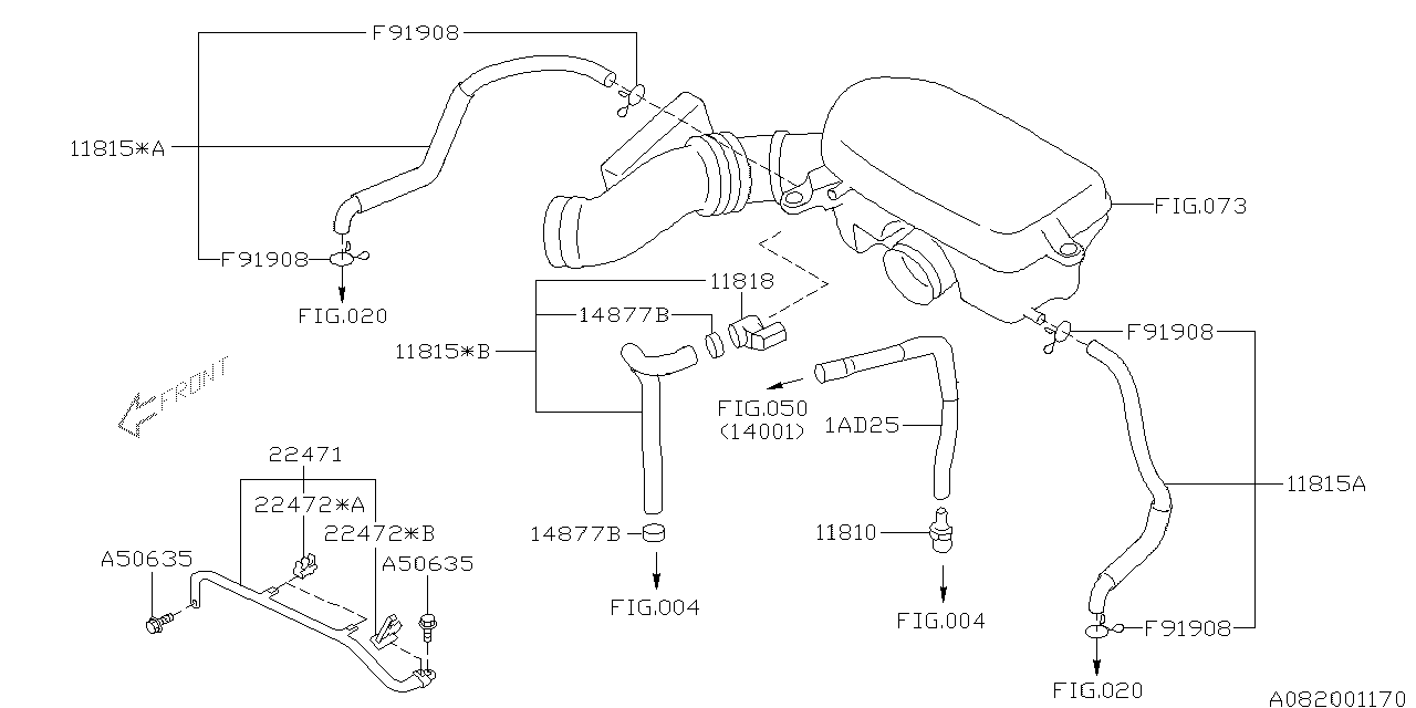2007 Subaru Outback Emission Control - PCV - Diagram 2