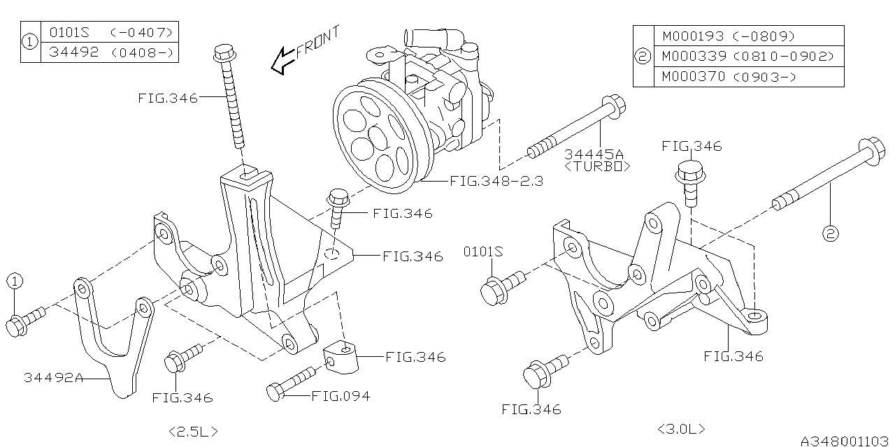 Subaru 34492AG01A RPR TORX 8X26