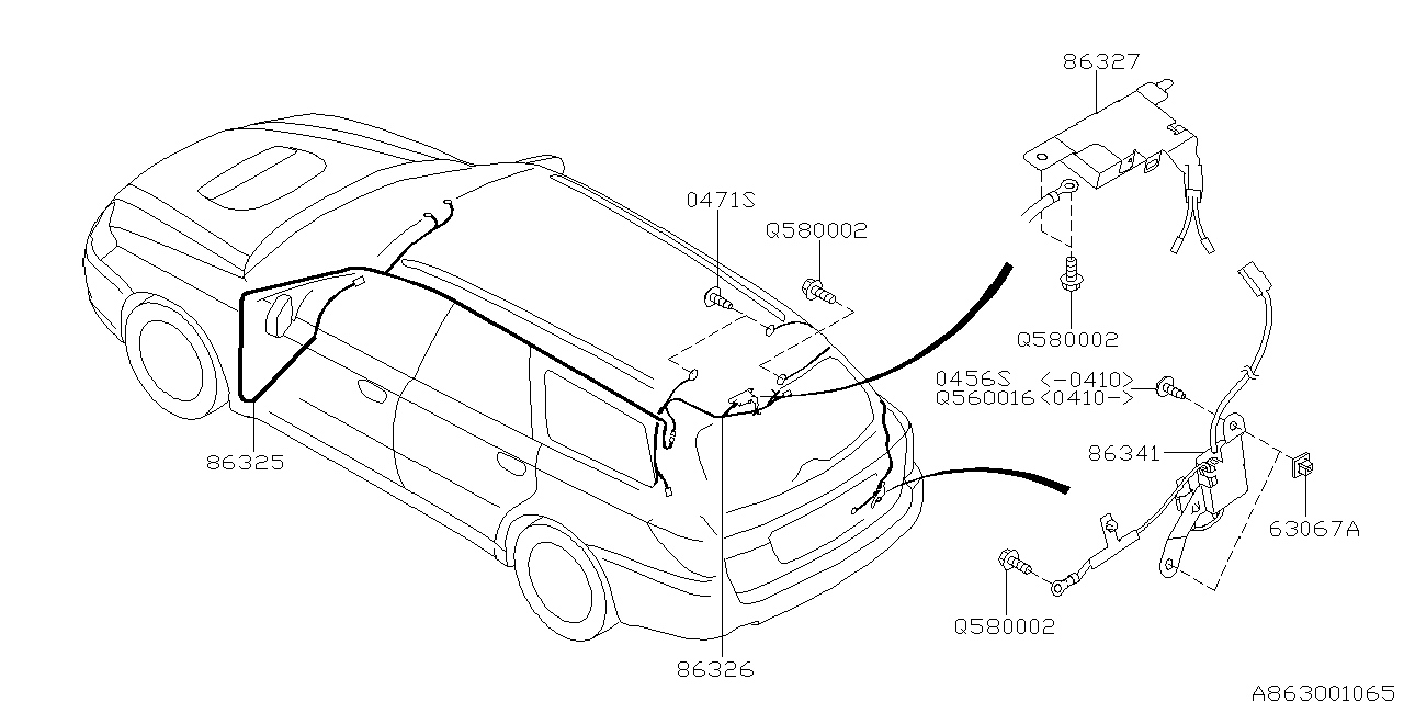 Subaru 86327AG06A Antenna Amp WUS