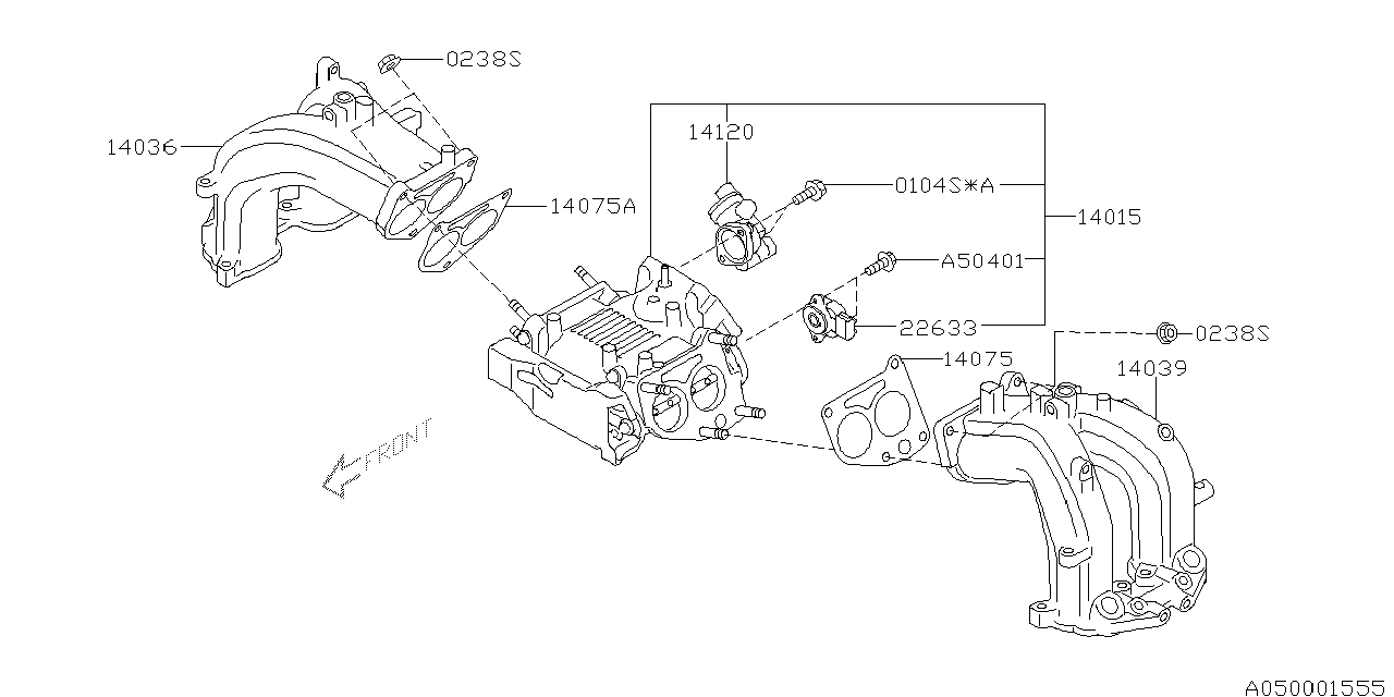 Subaru 14015AA430 Collector Assembly Intake