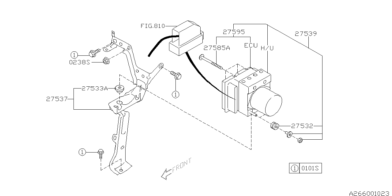 Subaru 27595AG31A ECU Repair-VDC