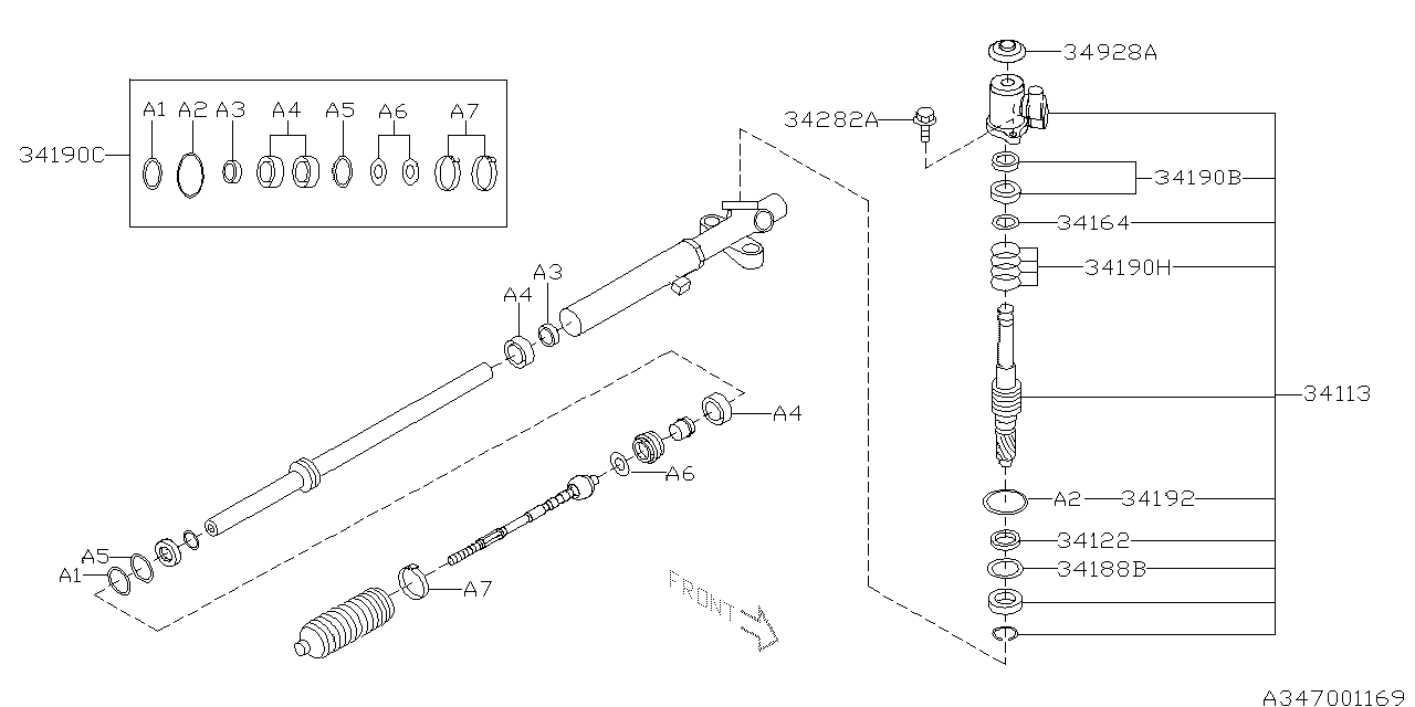 Subaru 34122AG02A Oil Seal