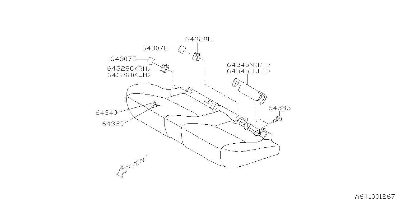 Subaru 64385AG20A Screw