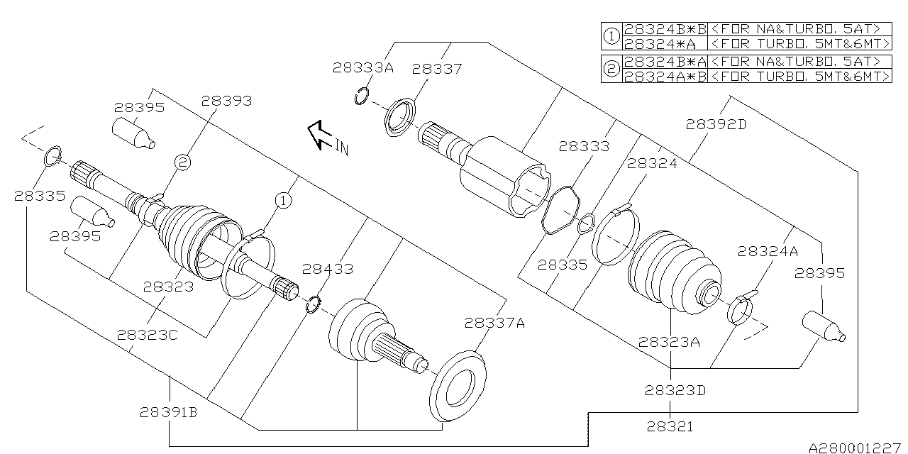 Subaru 28395AG02A Grease Package