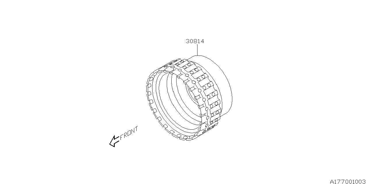 Subaru 30814AA000 Clutch Assembly Direct