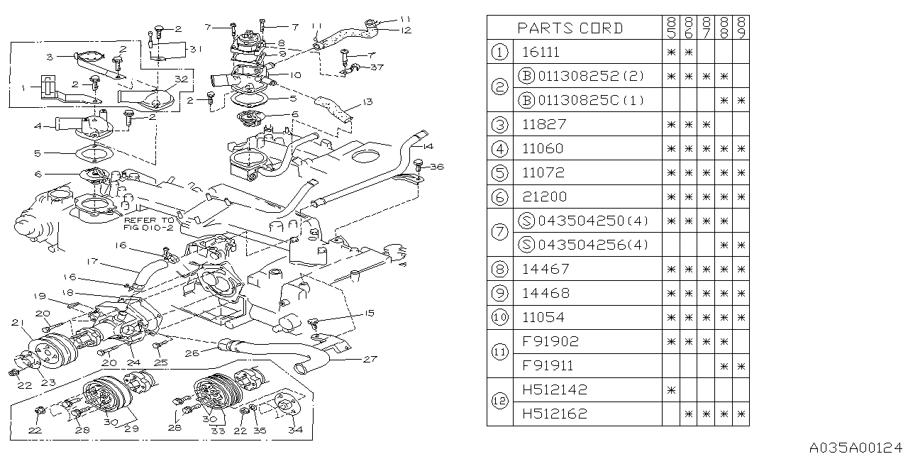 Subaru 11827AA001 Vacuum Switch Valve Bracket