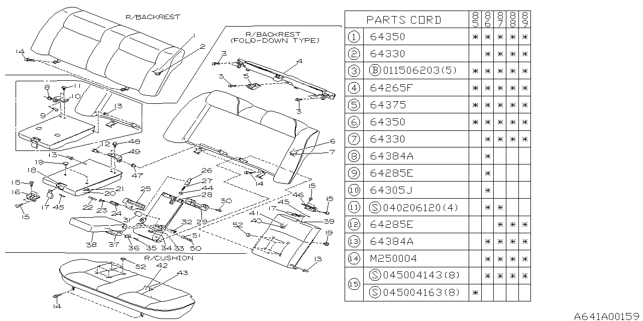 Subaru 64904GA900 INTERLOCK Assembly