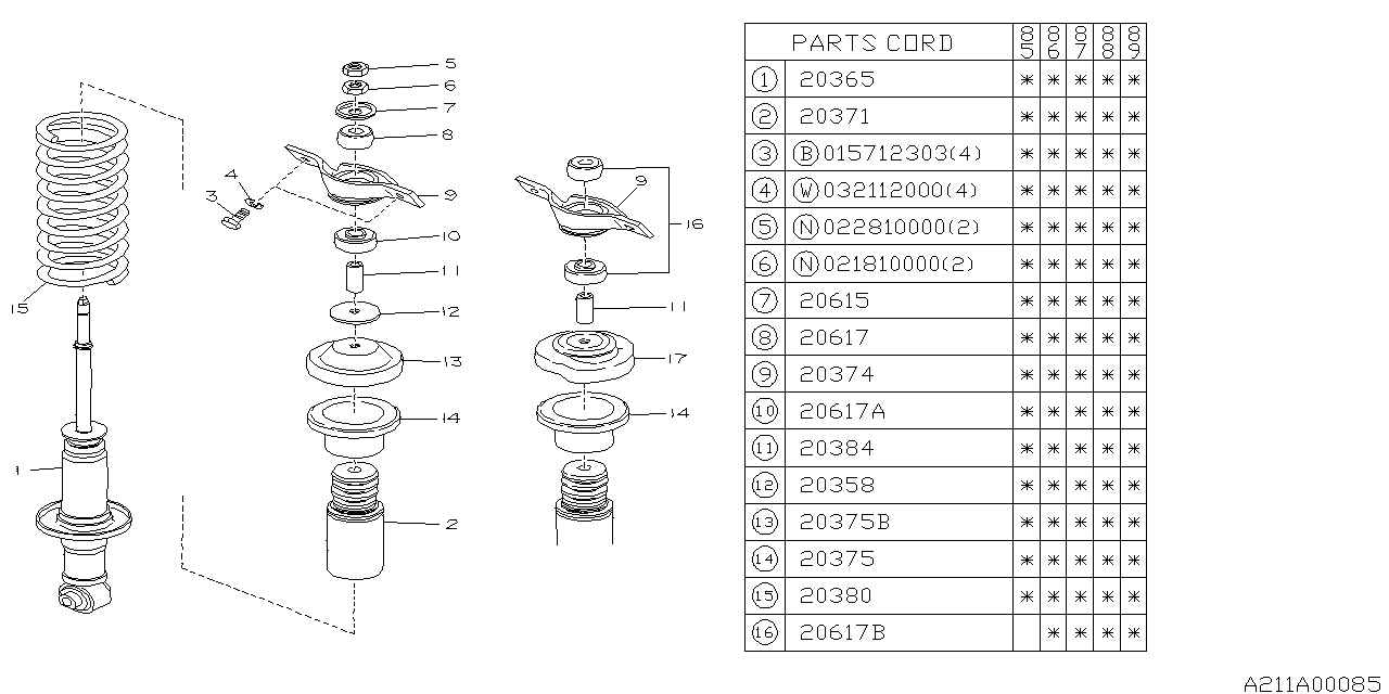 Subaru 21006GA030 Plate SPG Seat