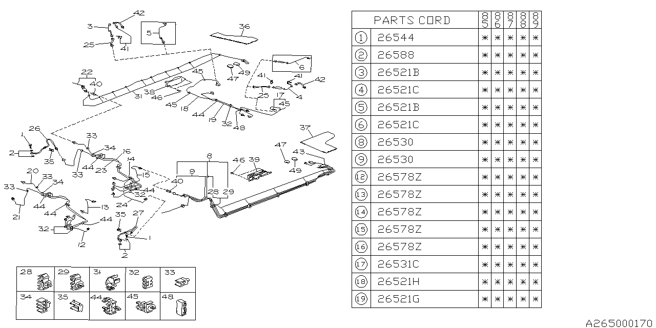 Subaru 25523GA460 Brake Pipe