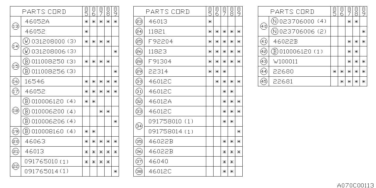 Subaru 46021GA960 Duct