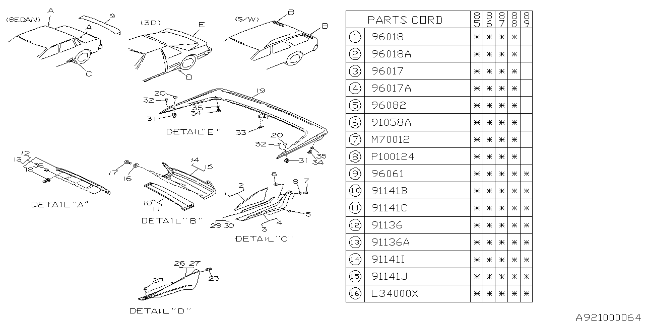 Subaru 91023GA740 Grille Air Vent