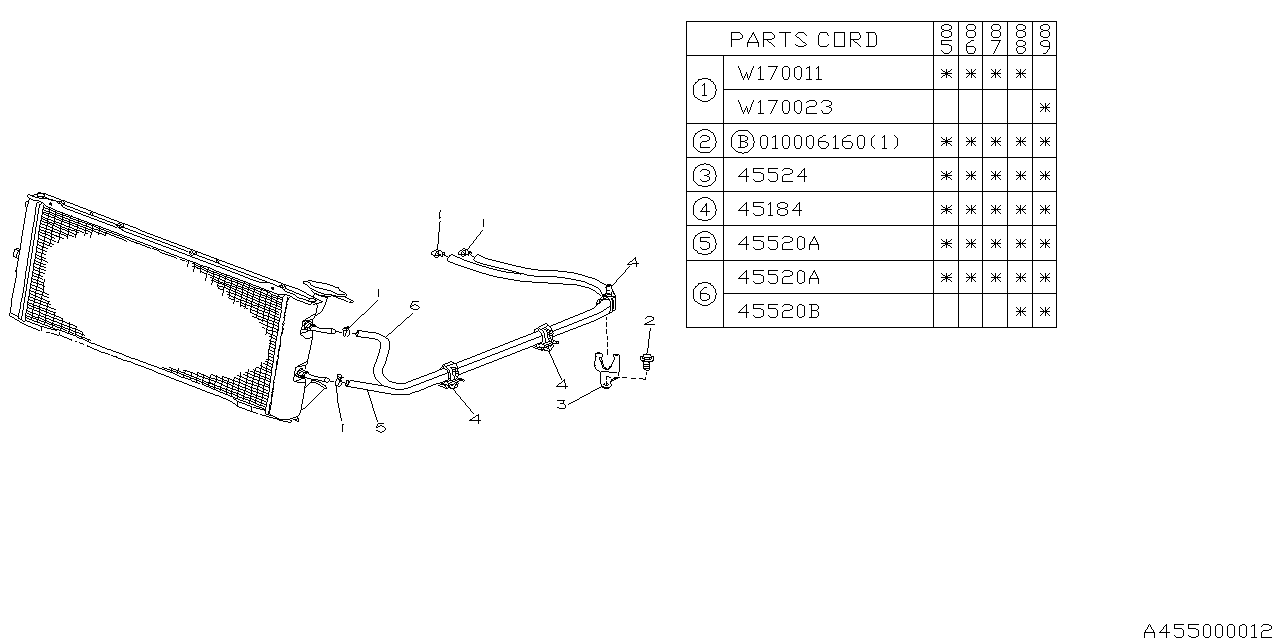 Subaru 45521GA160 Hose