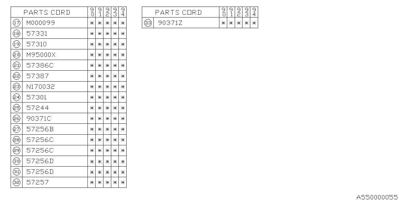 Subaru 90321GA500 Plug